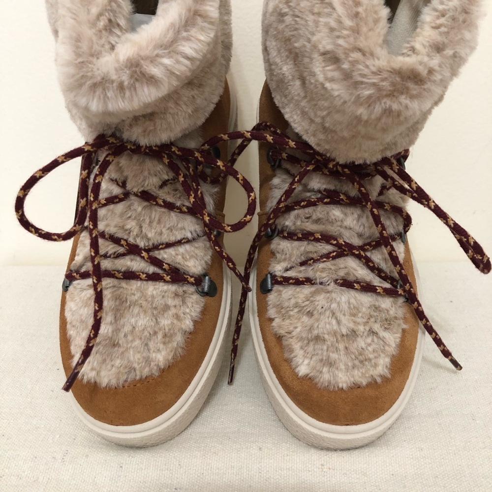 Victoria Camel Suede Leather Boots - Picture 3 of 11